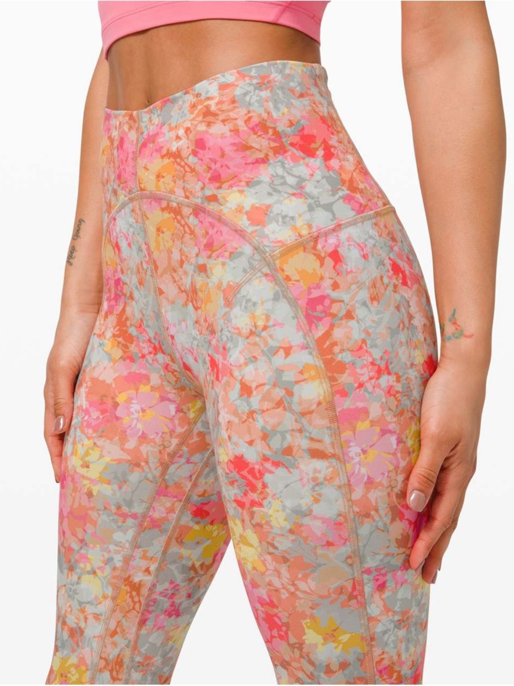 lululemon Pink Multi Floral High-Rise align Leggings